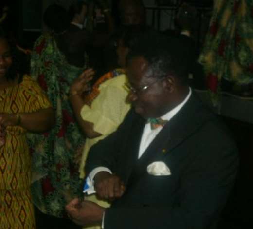 Ambassador Kwabena Baah-Duodu dancing Adowa